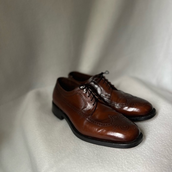 Florsheim Flexibles Size 9 Men’s Brown Leather Oxford Style Shoes - Picture 1 of 16